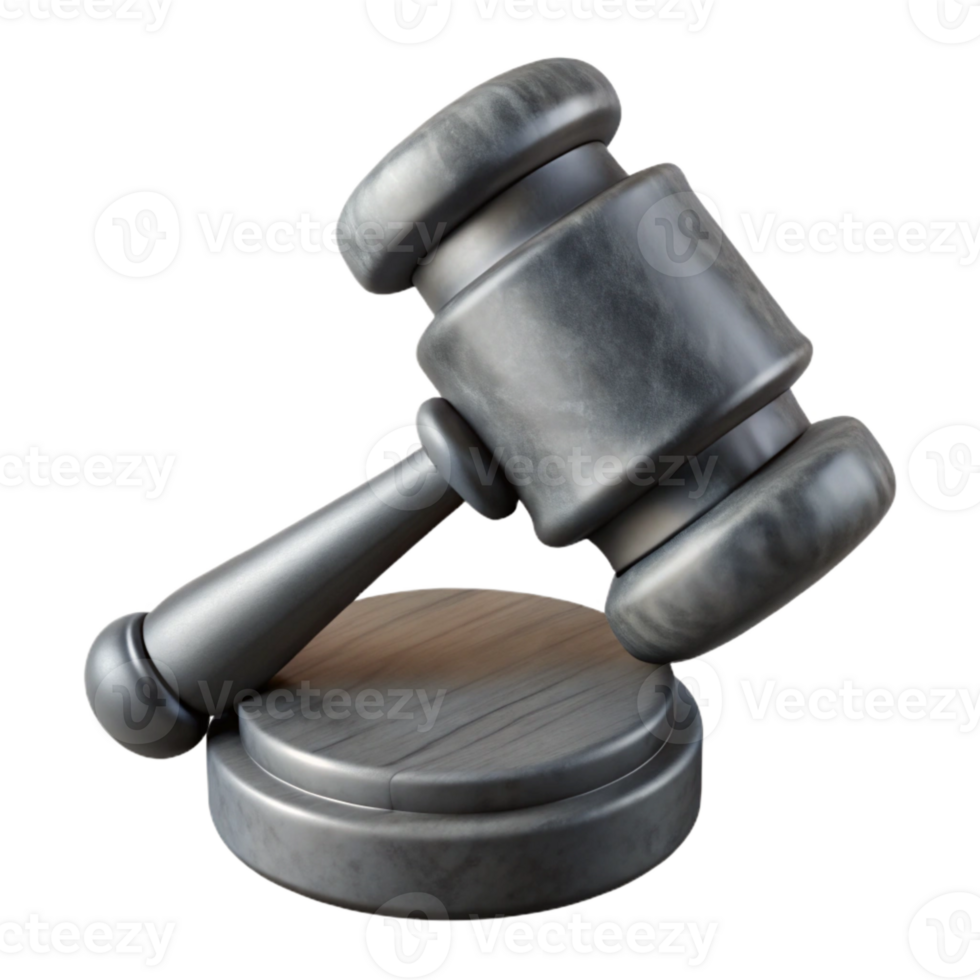 vibrant artistic Data Governance Icon Gray Gavel Isolated exclusive png