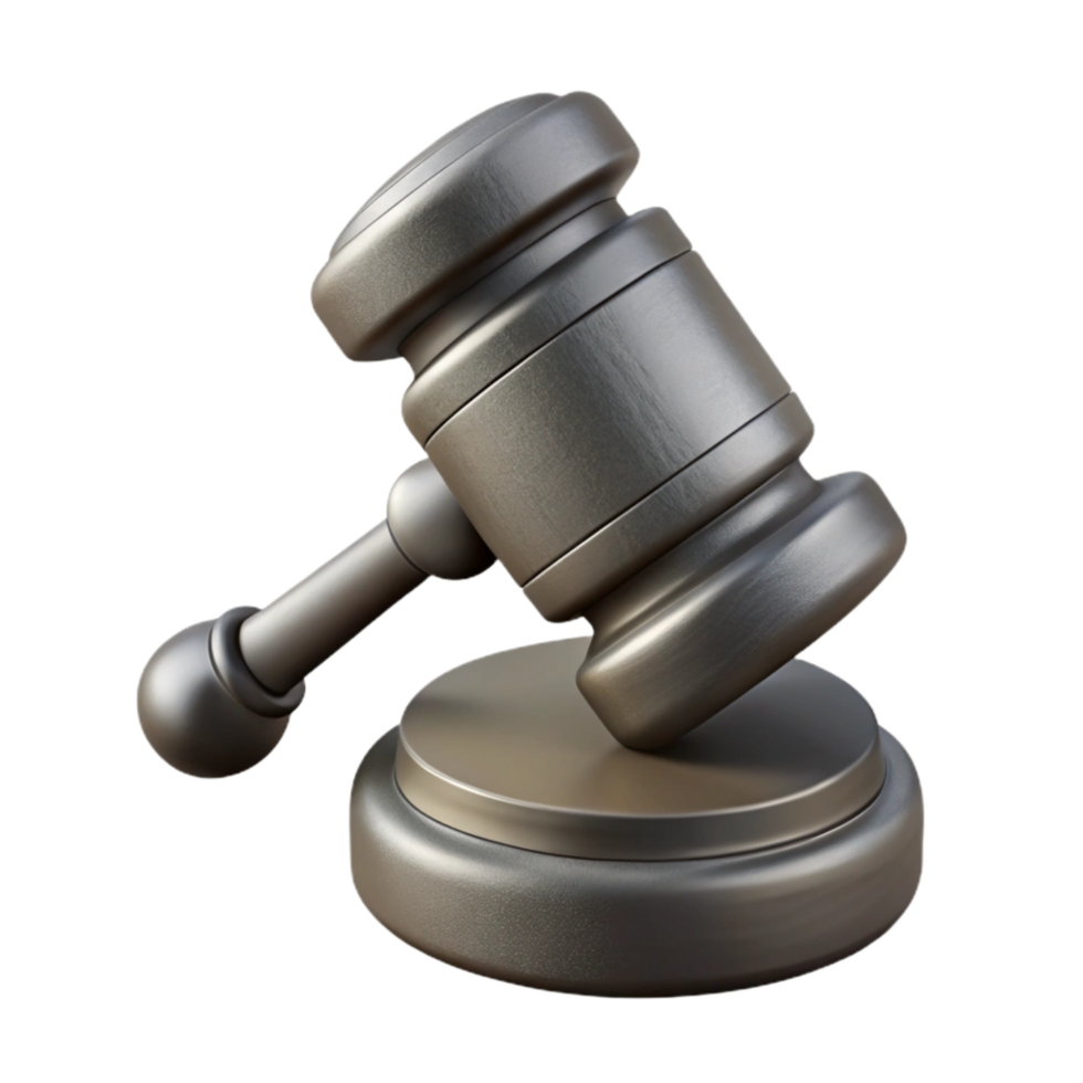 magnificent artistic Data Governance Icon Gray Gavel Isolated high quality png
