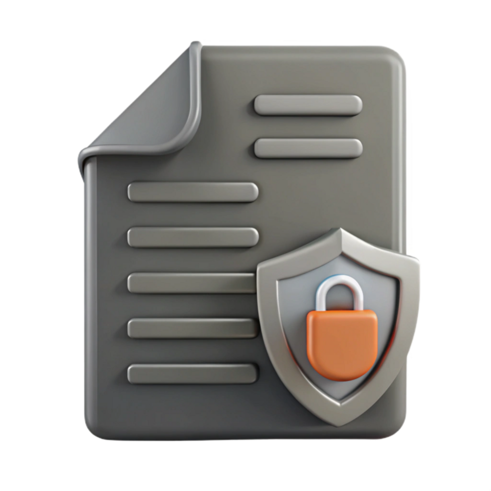 dramatic rustic Data Loss Prevention Policy Icon Gray Document Cutout detailed png