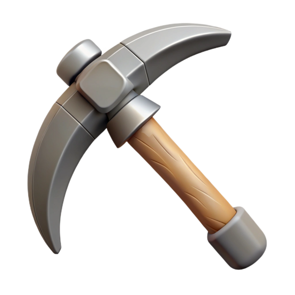 beautiful vintage Data Mining Icon Gray Pickaxe Cutout premium png