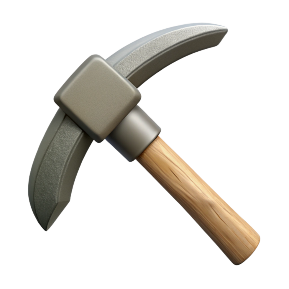elegant vintage Data Mining Methods Icon Gray Pickaxe Cutout exclusive png