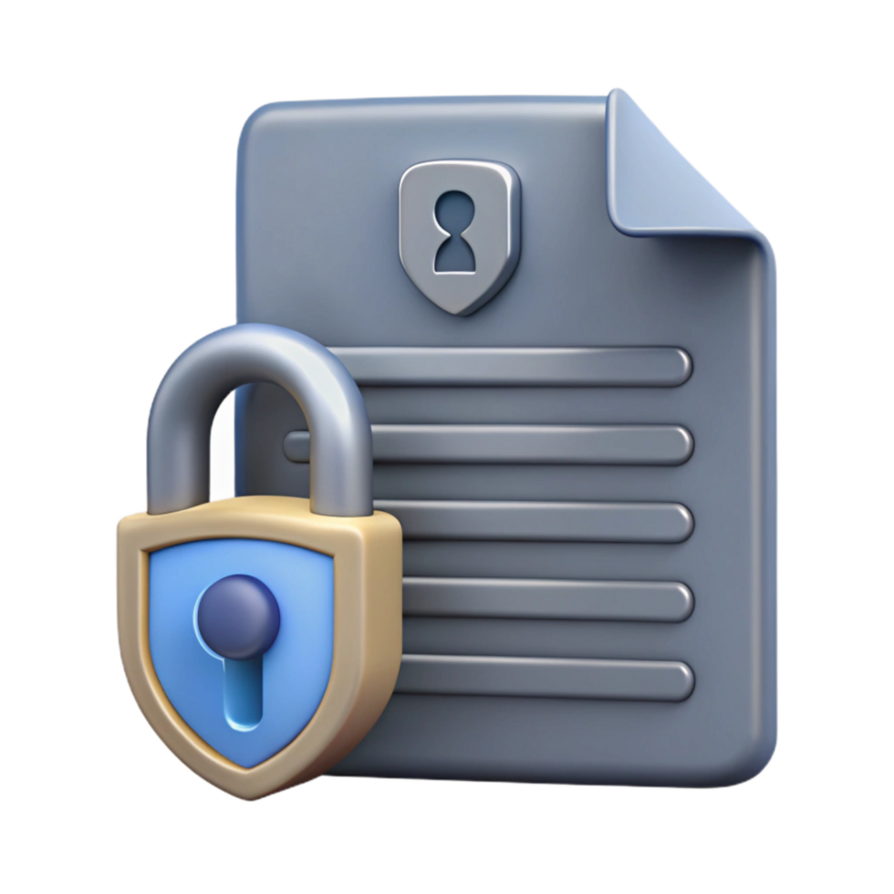 dramatic rustic Data Privacy Policy Icon Gray Document Transparent Background professional png