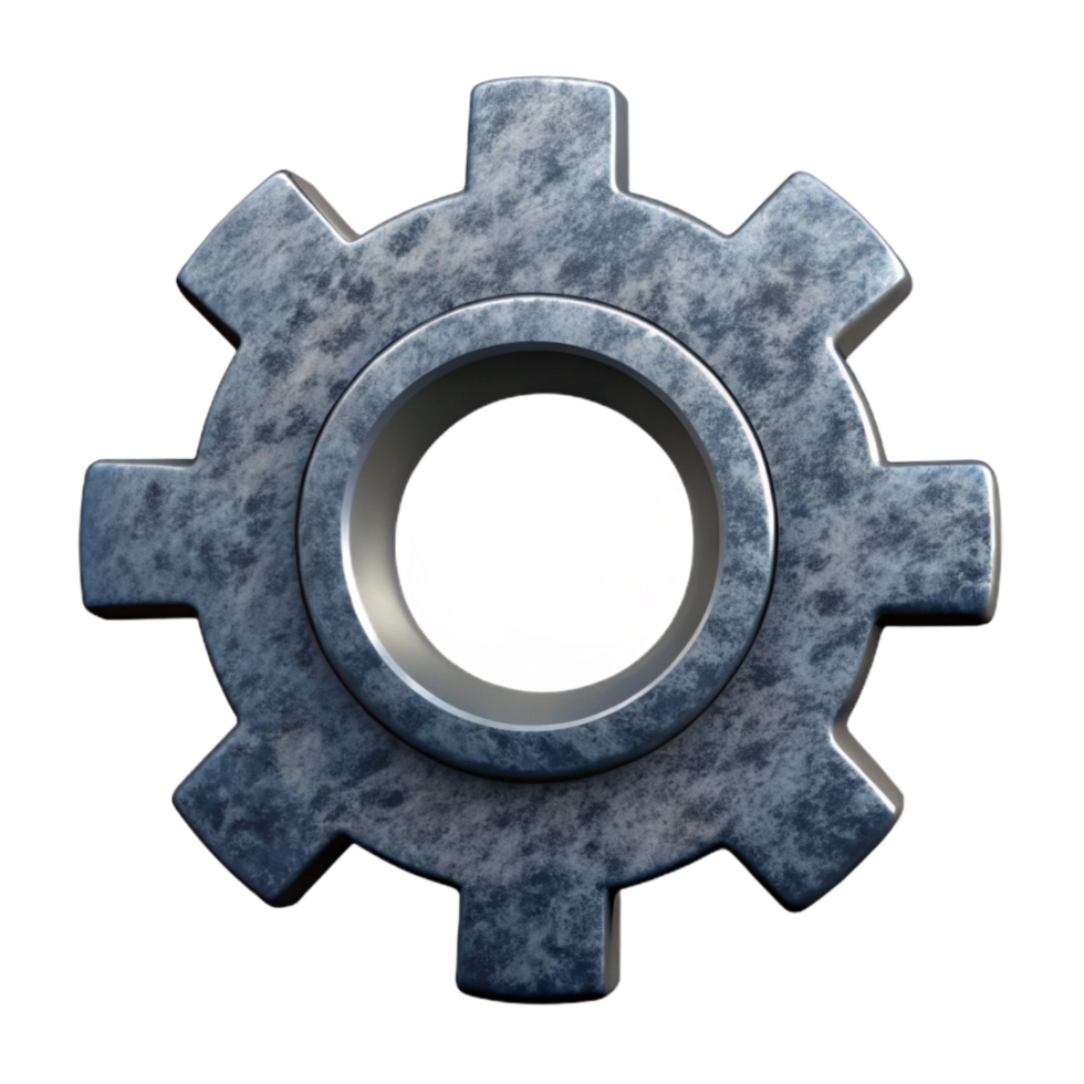 magnificent artistic Data Privacy Settings Icon Gray Gear Cutout premium png