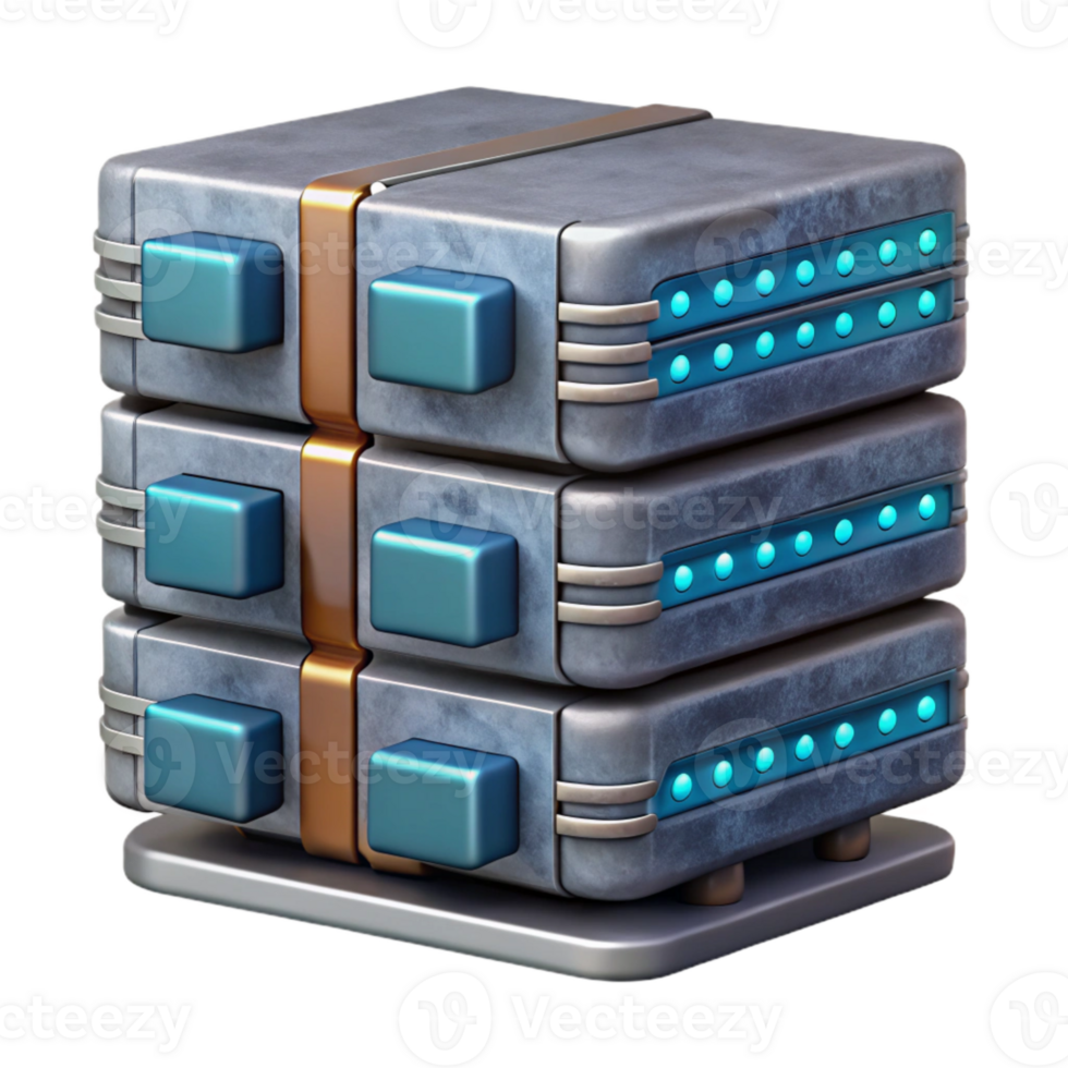 beautiful creative Data Server Rack Front View Transparent Cutout professional png