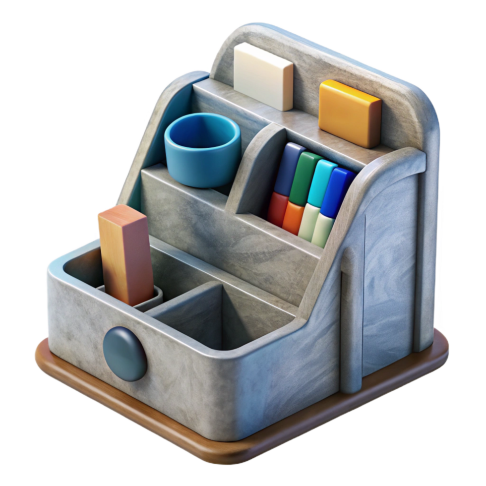 extraordinary abstract Desk Organizer with Compartments Isolated Element genuine png