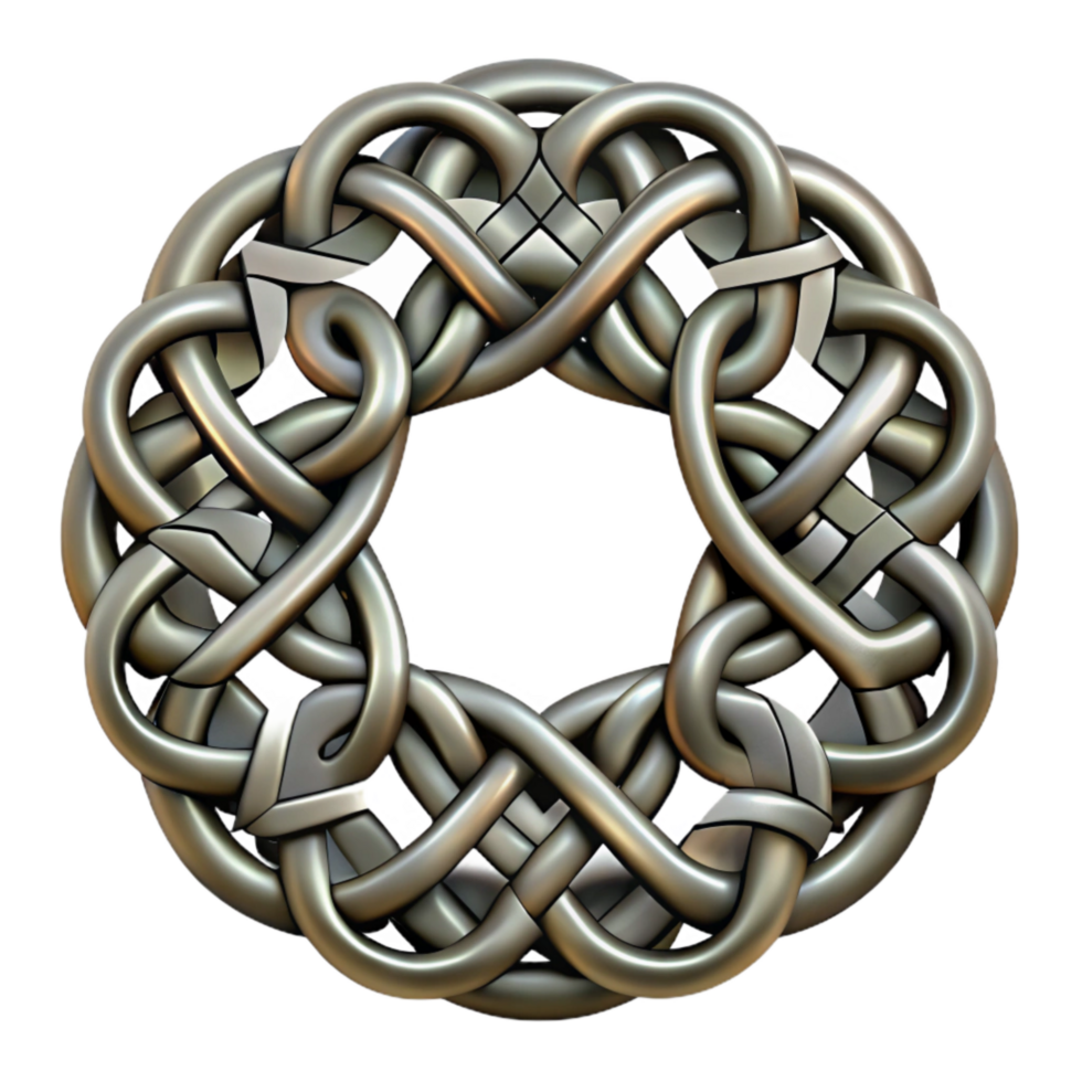 serene rustic Detailed Celtic Knot Border Intricate Design Transparent genuine png