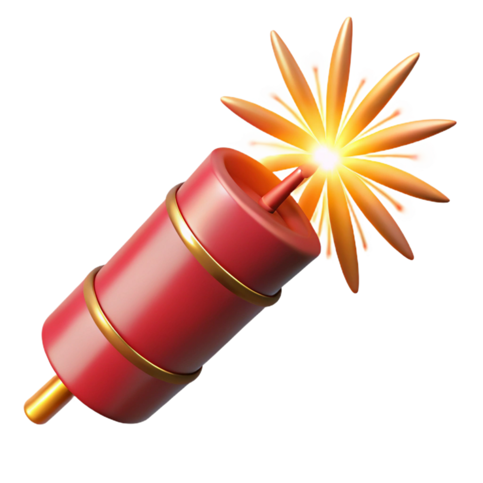 dramatic creative Diwali Firecracker Exploding Bright Light Isolated high quality png
