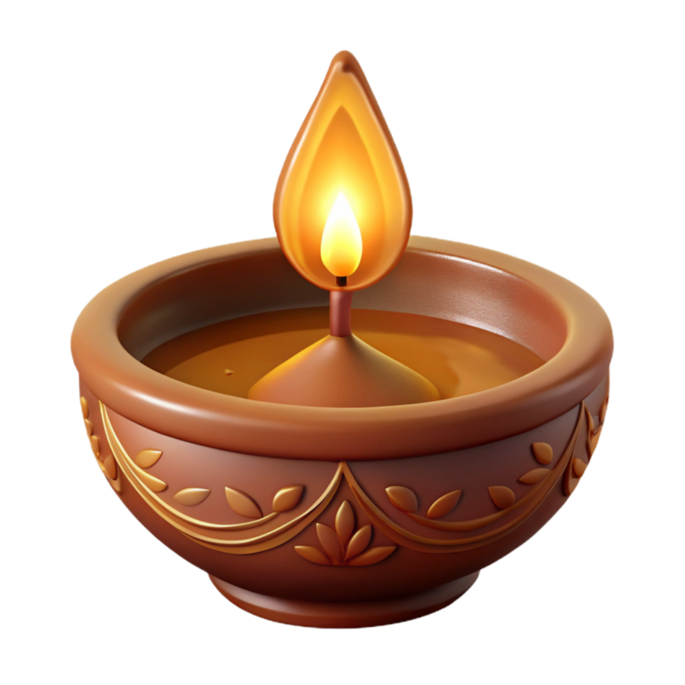 elegant artistic Diya Lamp Diwali Festival Warm Glow Transparent genuine png