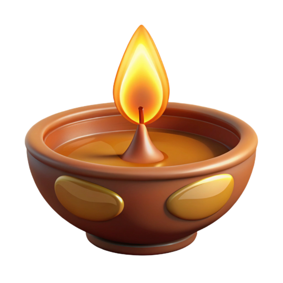 dramatic traditional Diya Lamp Diwali Festival Warm Glow Transparent premium png