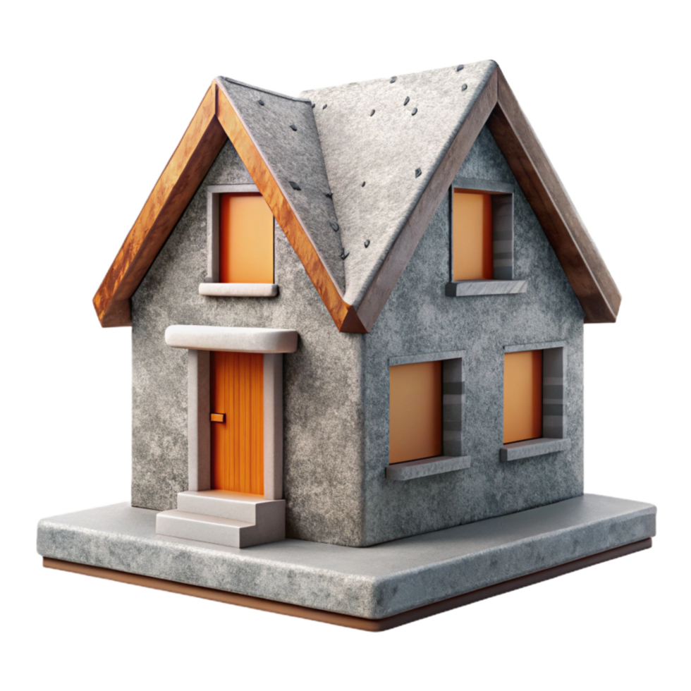 extraordinary rustic D Printed House with Modern Design Cutout exclusive png