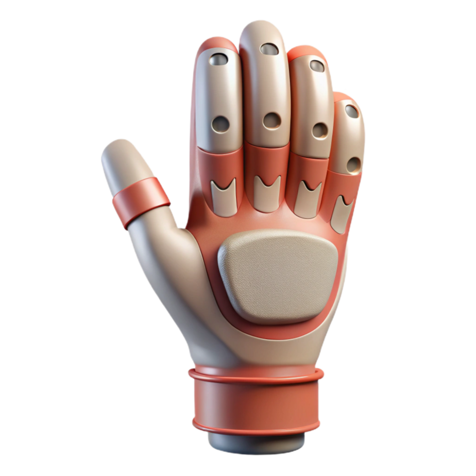 wonderful abstract D Printed Prosthetic Hand Isolated Transparent Background genuine png