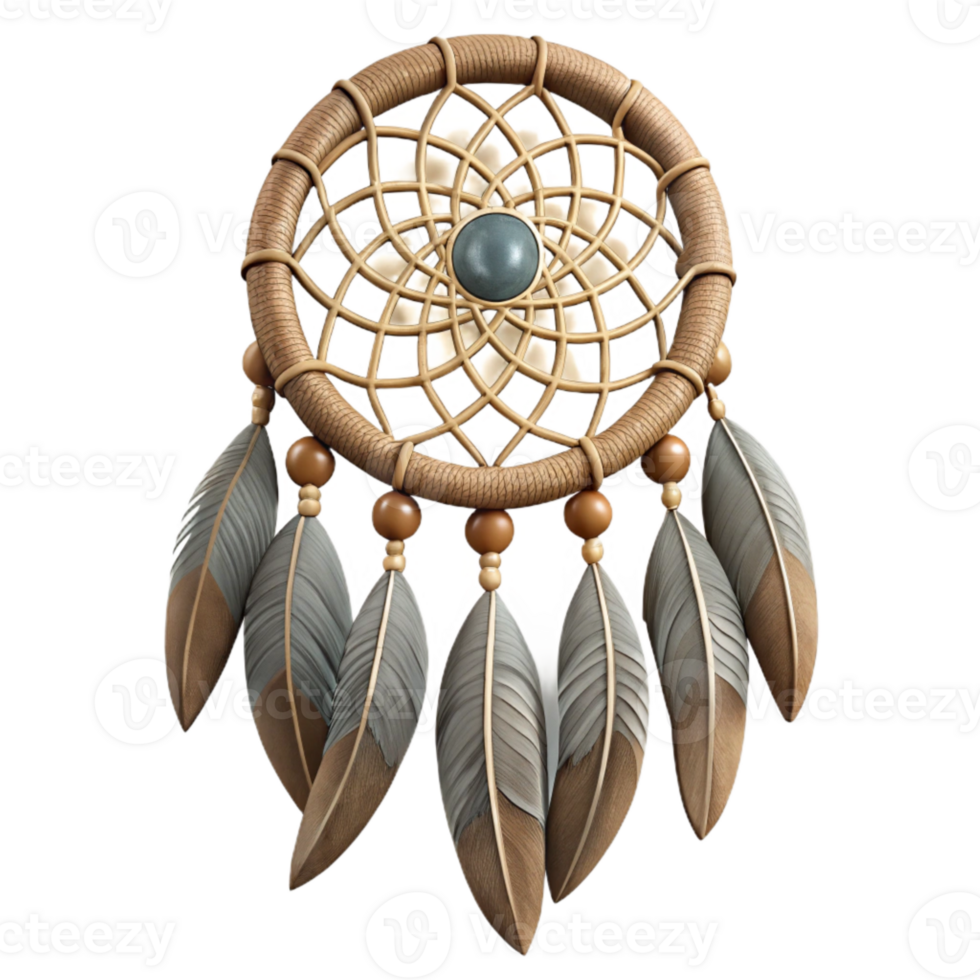 vibrant creative Dreamcatcher Intricate Feather Design Cutout exclusive png