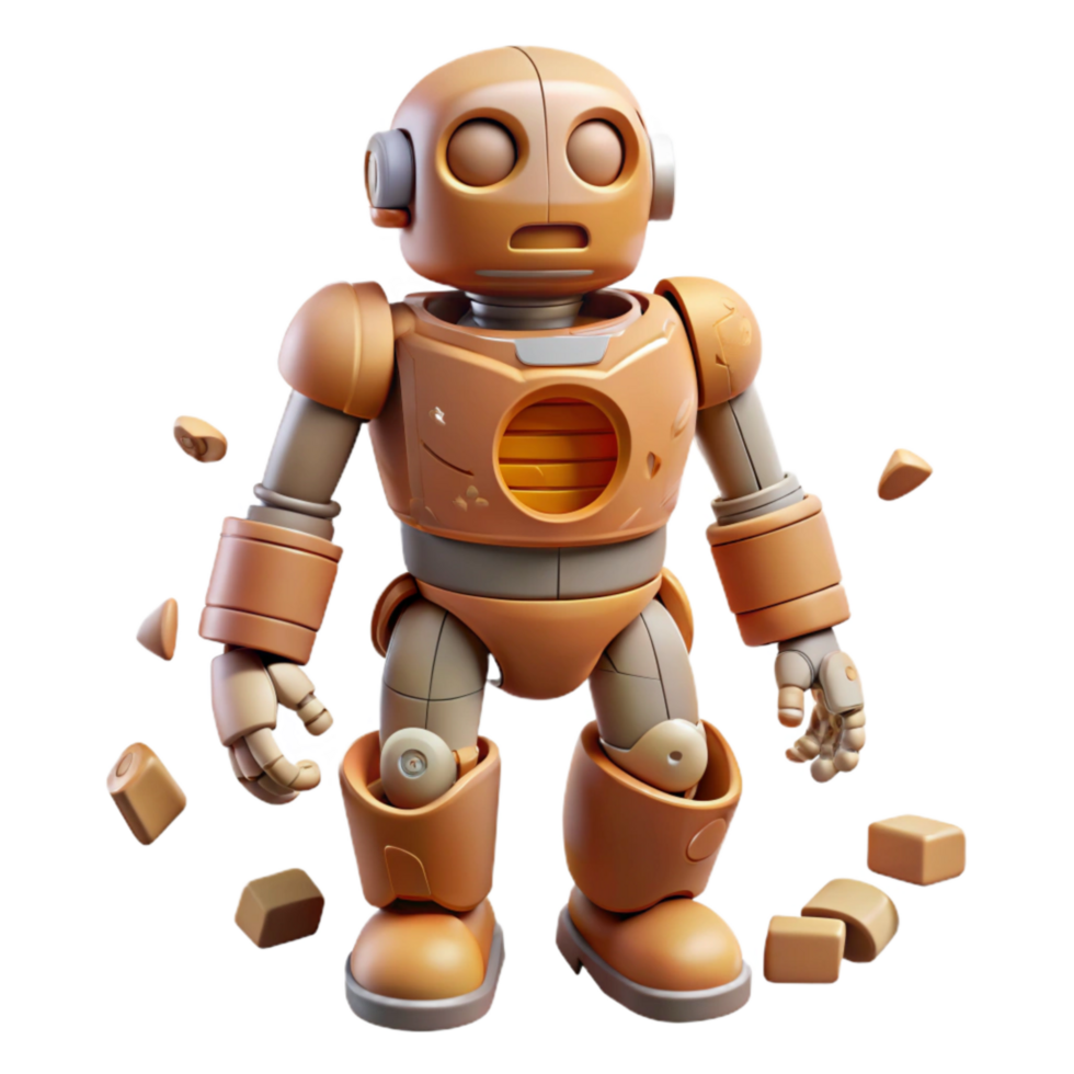 impressive traditional D Rendered Robot Body Exploded View Cutout exclusive png