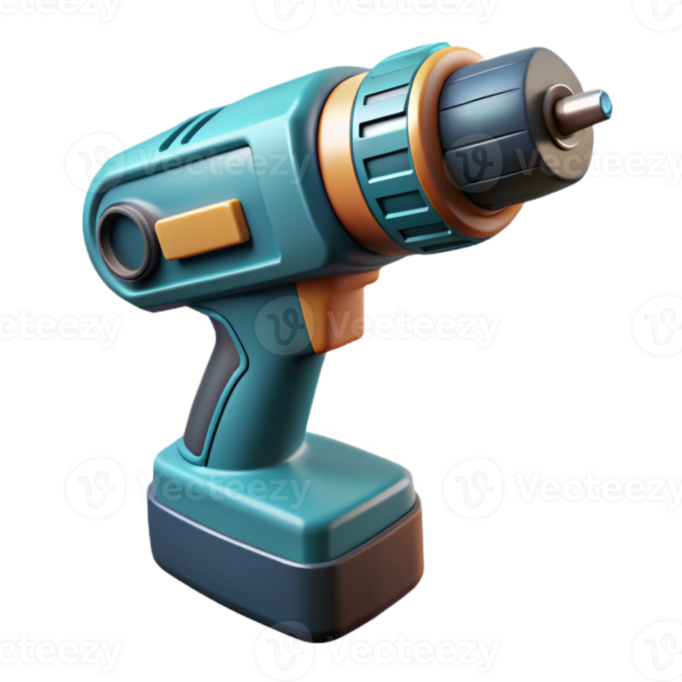 magnificent classic Drill Cordless Battery Pack Isolated 4K png