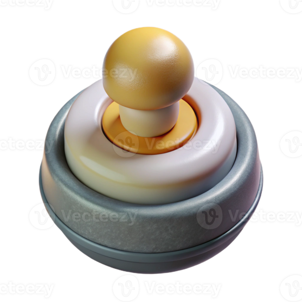 elegant rustic Drill Trigger Button Close Up Transparent Background authentic png