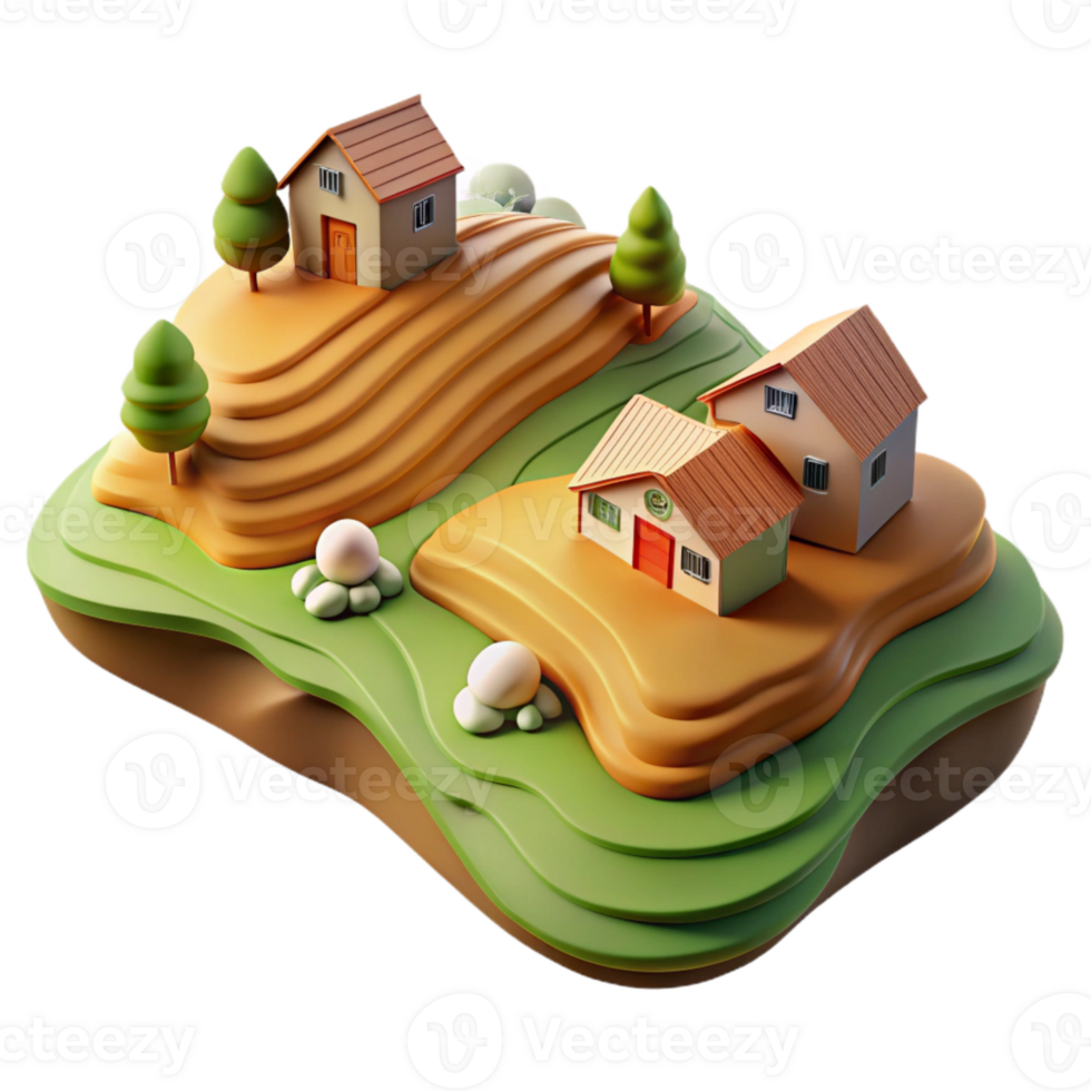 stunning classic Drone Capture of Rolling Hills with Green Grass Transparent Background 4K png