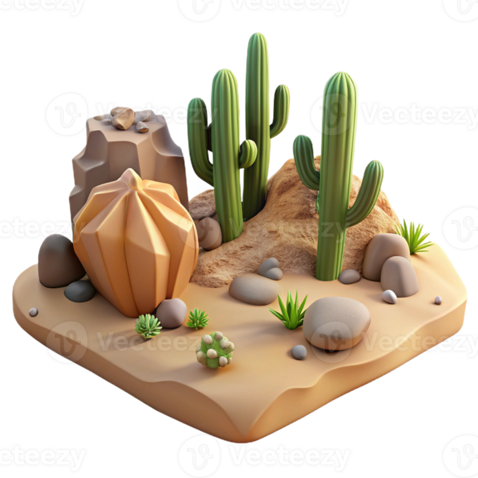 extraordinary creative Drone Image of Desert Landscape with Rock Formations Transparent Background genuine png
