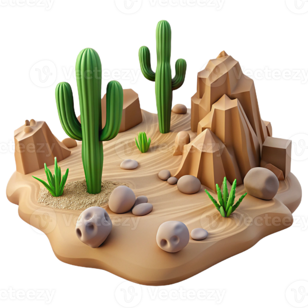 impressive modern Drone Image of Desert Landscape with Rock Formations Transparent Background high resolution png