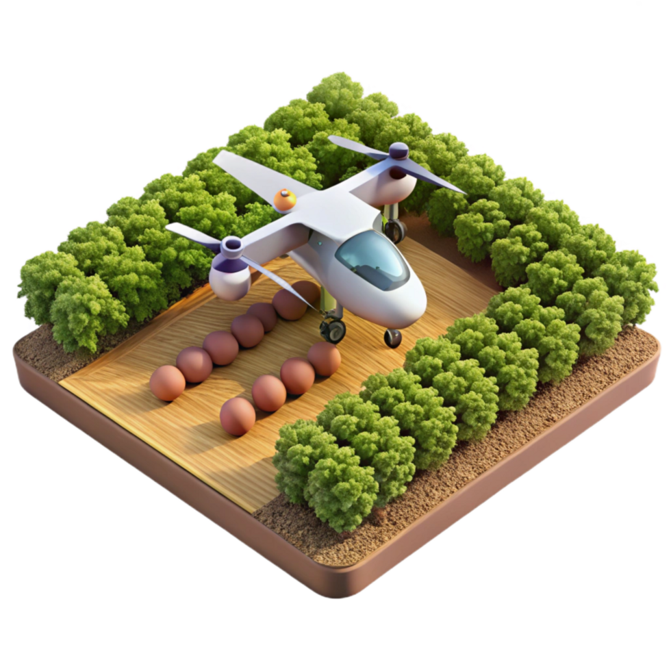 elegant modern Drone Photograph of Vineyard During Harvest Isolated original png