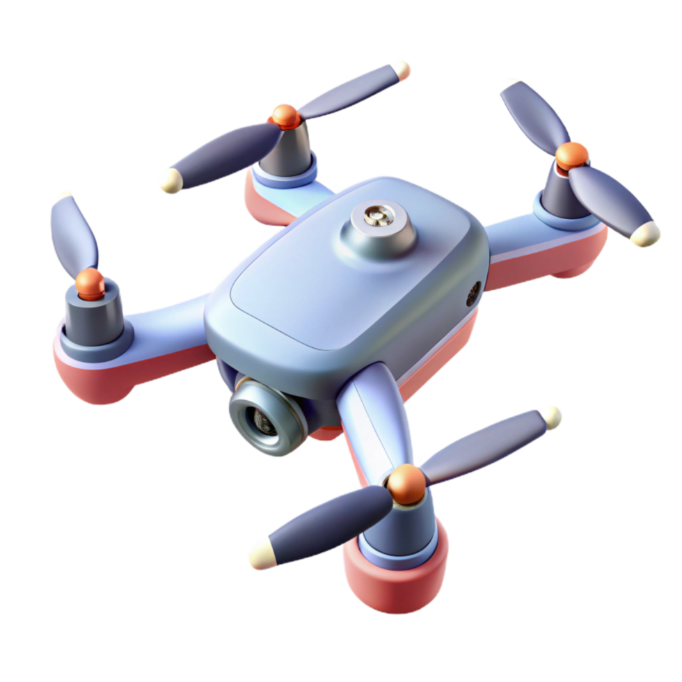 stunning classic Drone Quadcopter Flying Top View Isolated Element professional png
