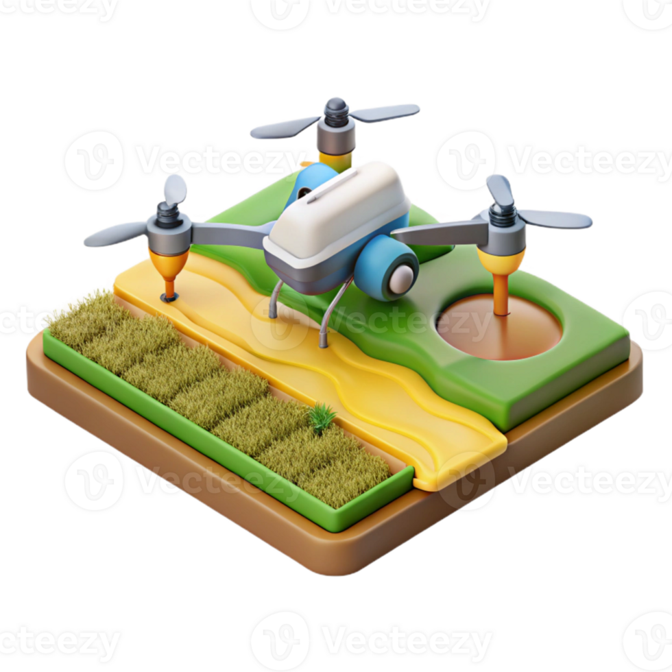 elegant traditional Drone View of Agricultural Fields with Irrigation System Transparent Background professional png