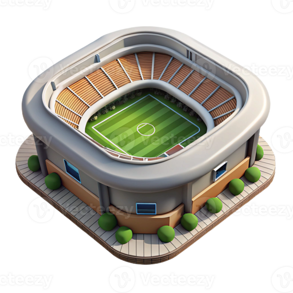 magnificent classic Drone View of Stadium During Game Isolated 4K png