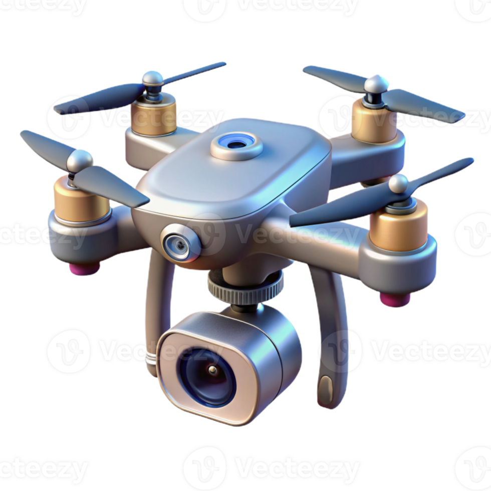 extraordinary traditional Drone with Camera Gimbal Bottom View Isolated Element exclusive png