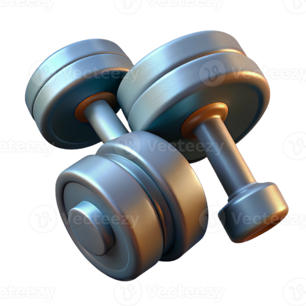 serene modern Dumbbells Cutout on Transparent Background genuine png