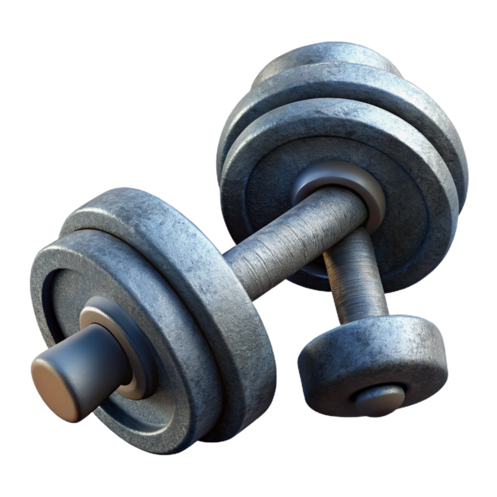 impressive contemporary Dumbbells Top View Isolated high quality png