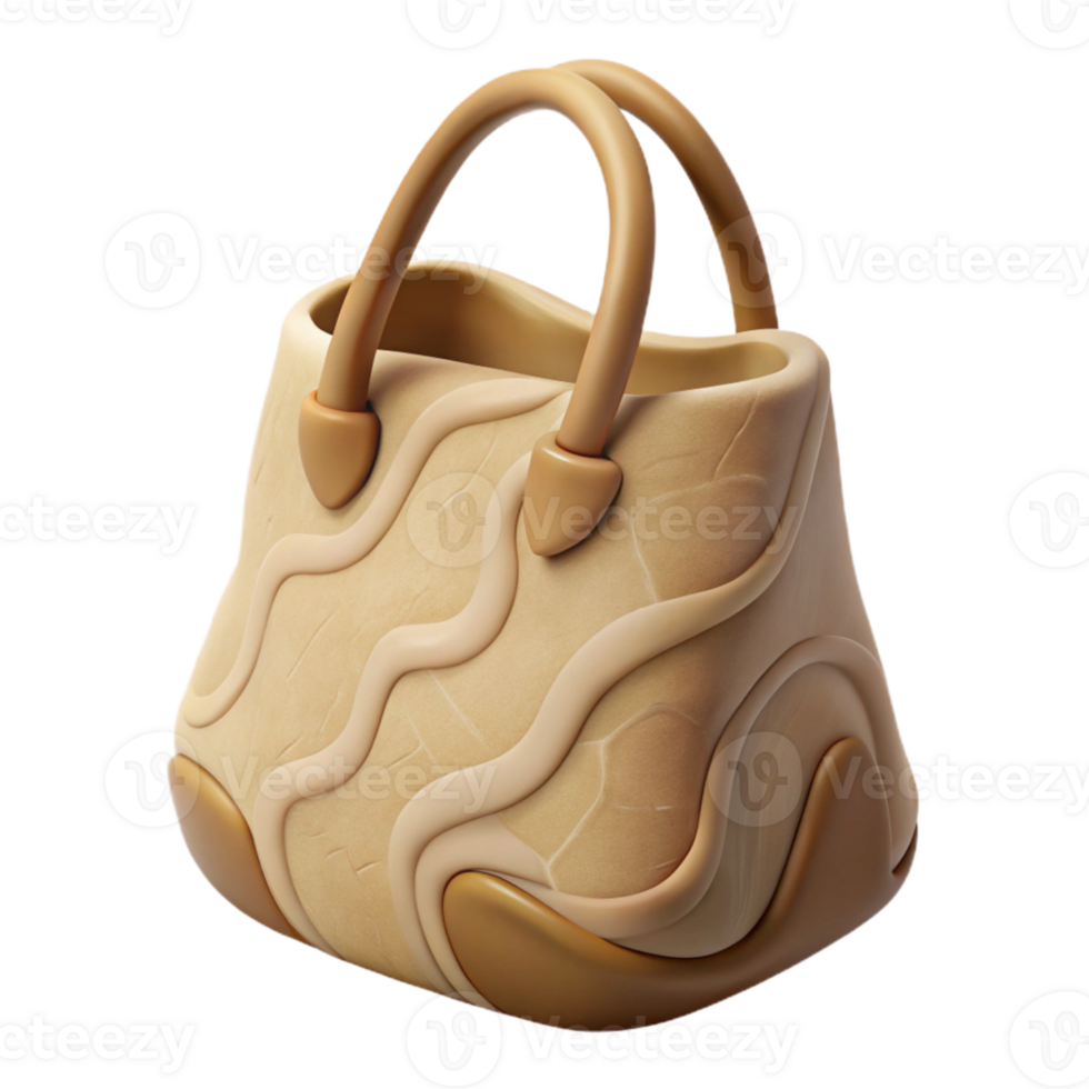 impressive modern Eco Bag Canvas Beige Transparent Background genuine png