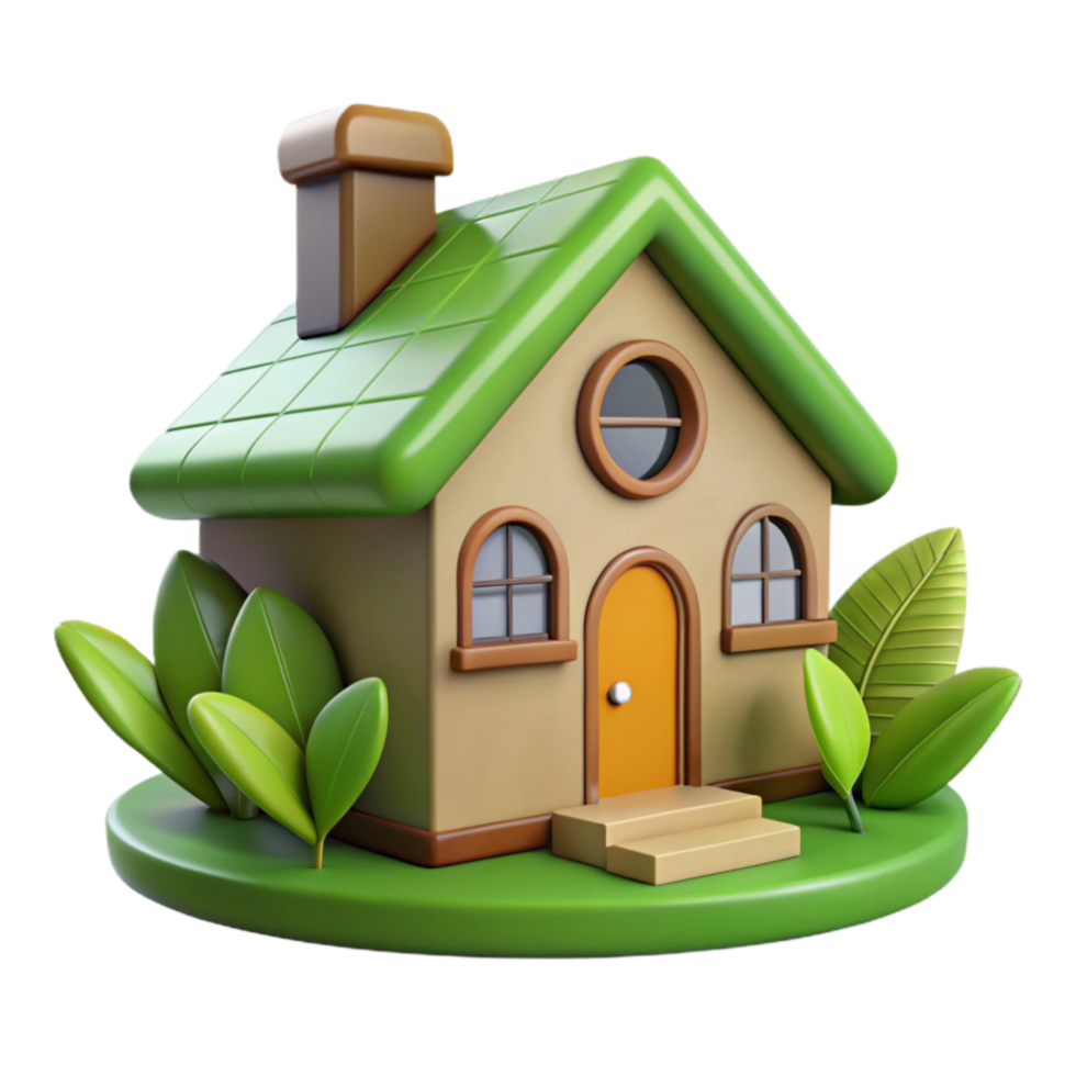 magnificent creative Eco Friendly House Illustration Isolated authentic png