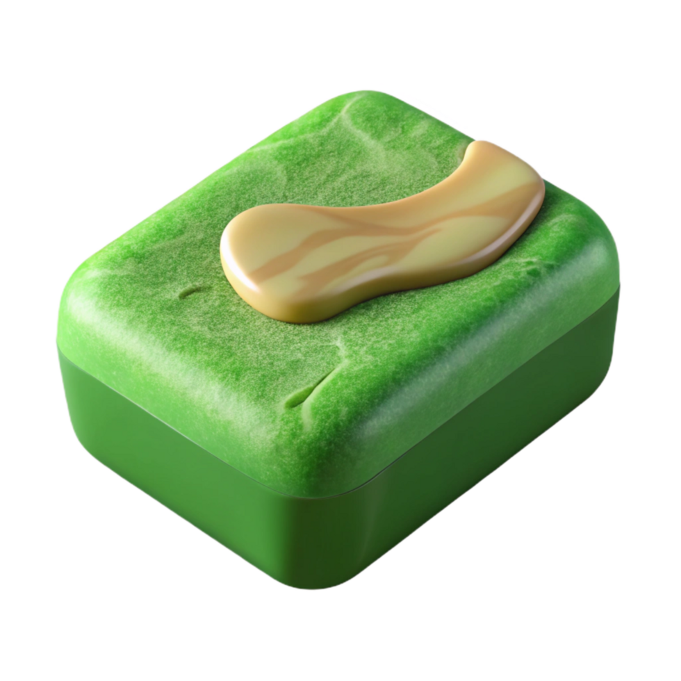 impressive abstract Eco Friendly Soap Bar Green Top View Cutout professional png