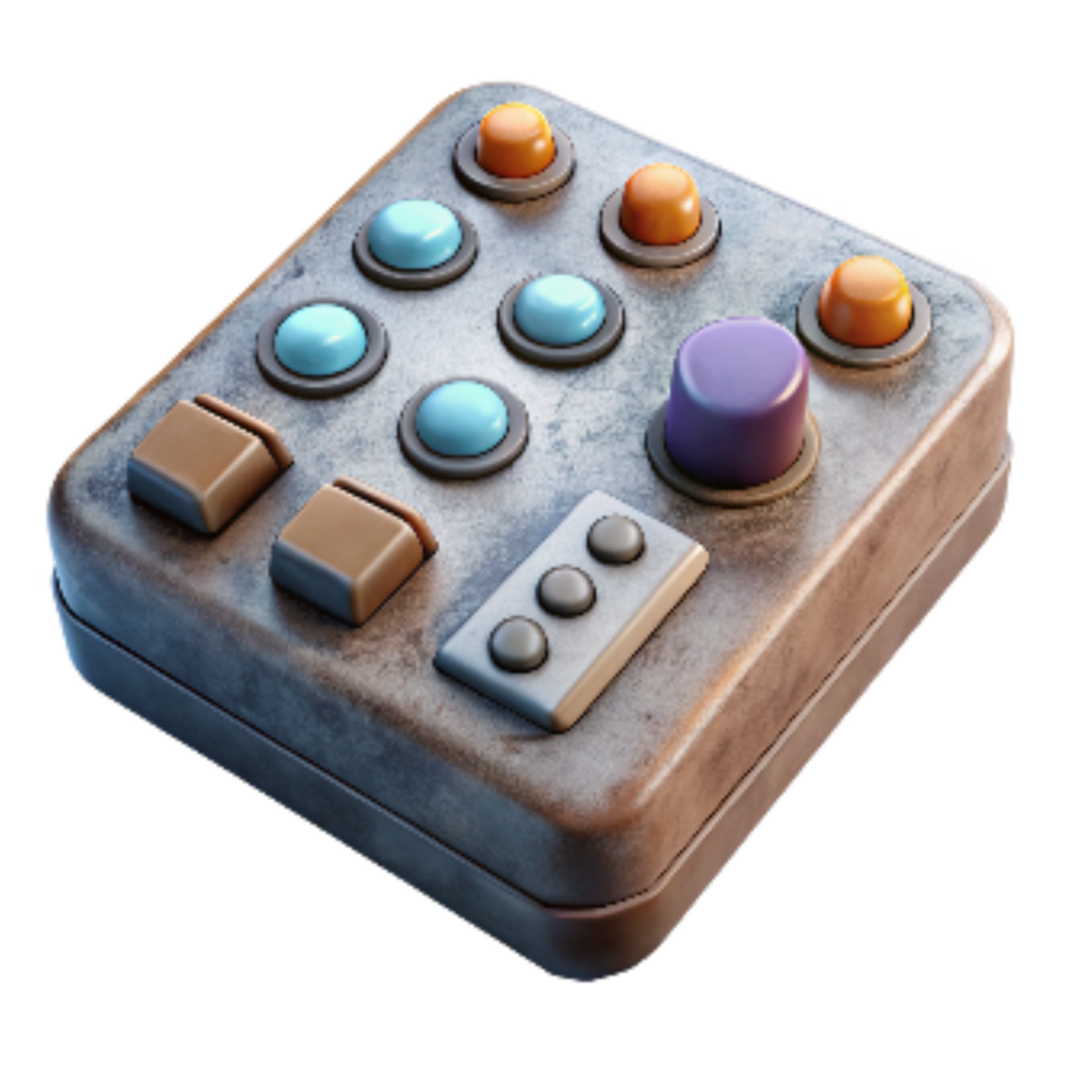 stunning rustic Editing Console Control Panel Isolated professional png