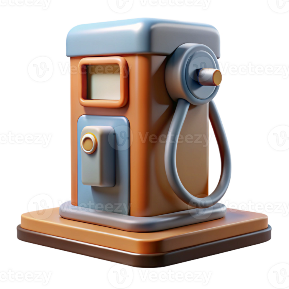 magnificent vintage Electric Car Charging Station Side View Isolated original png