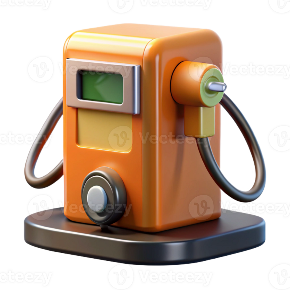 magnificent modern Electric Car Charging Station Side View Isolated detailed png