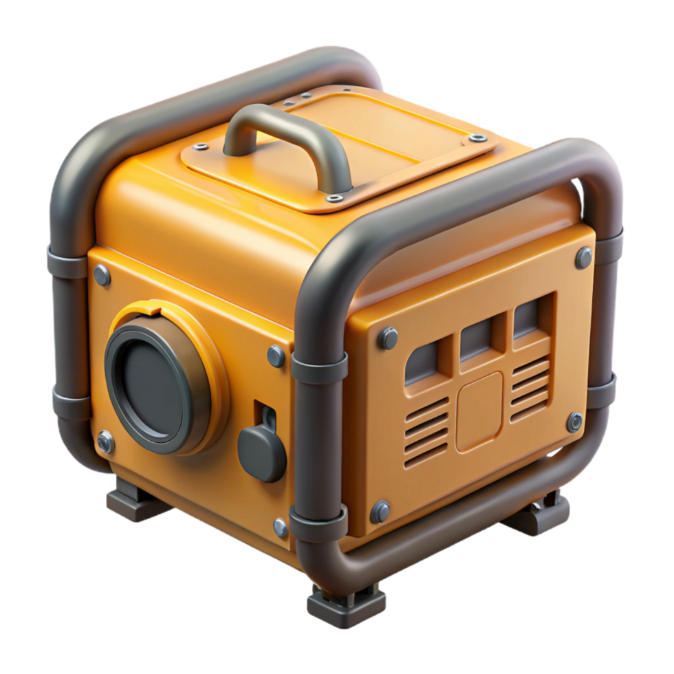 stunning contemporary Electric Generator Top View Isolated Element authentic png