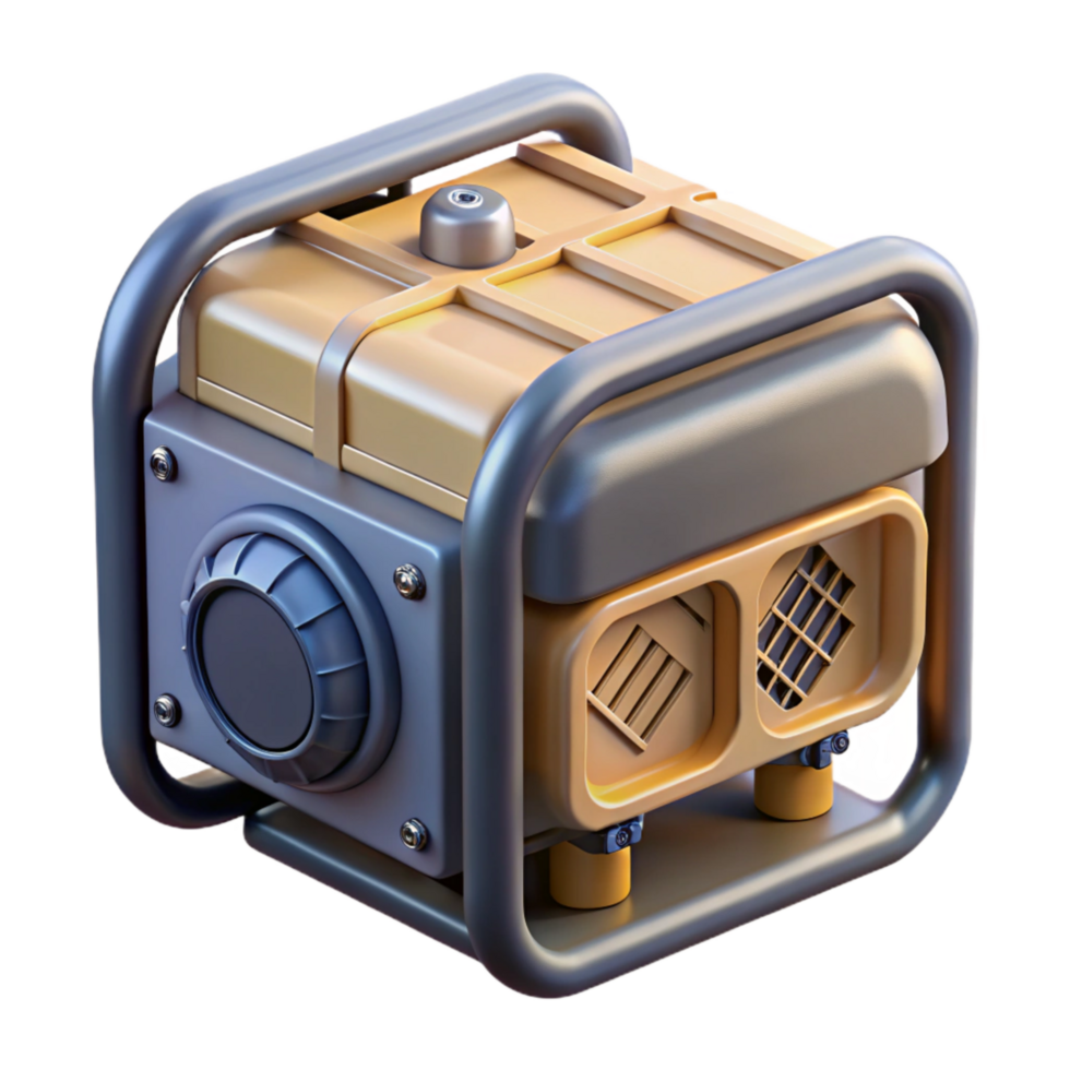 extraordinary minimalist Electric Generator Top View Isolated Element original png