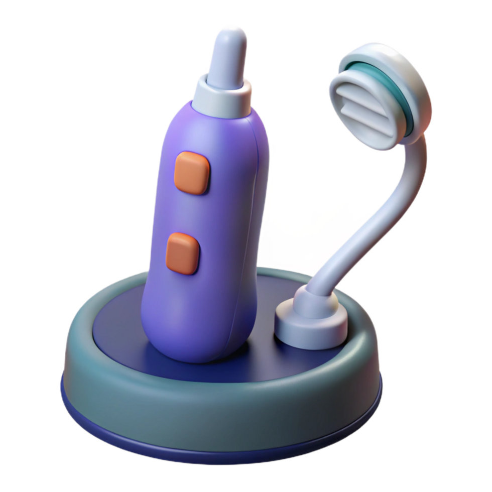 extraordinary abstract Electric Toothbrush with Charging Base Isolated Element 4K png
