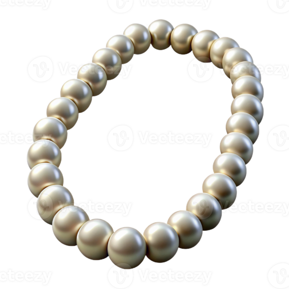 elegant rustic Elegant Pearl Necklace Transparent Background Cutout high resolution png