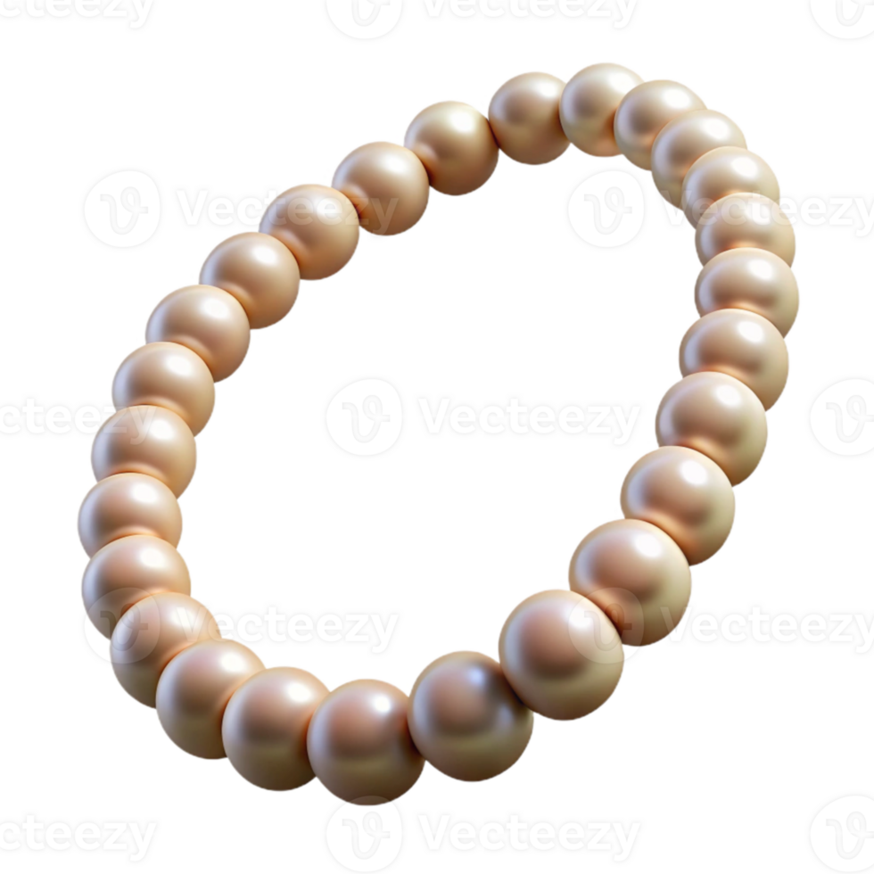 serene contemporary Elegant Pearl Necklace Transparent Background Cutout authentic png