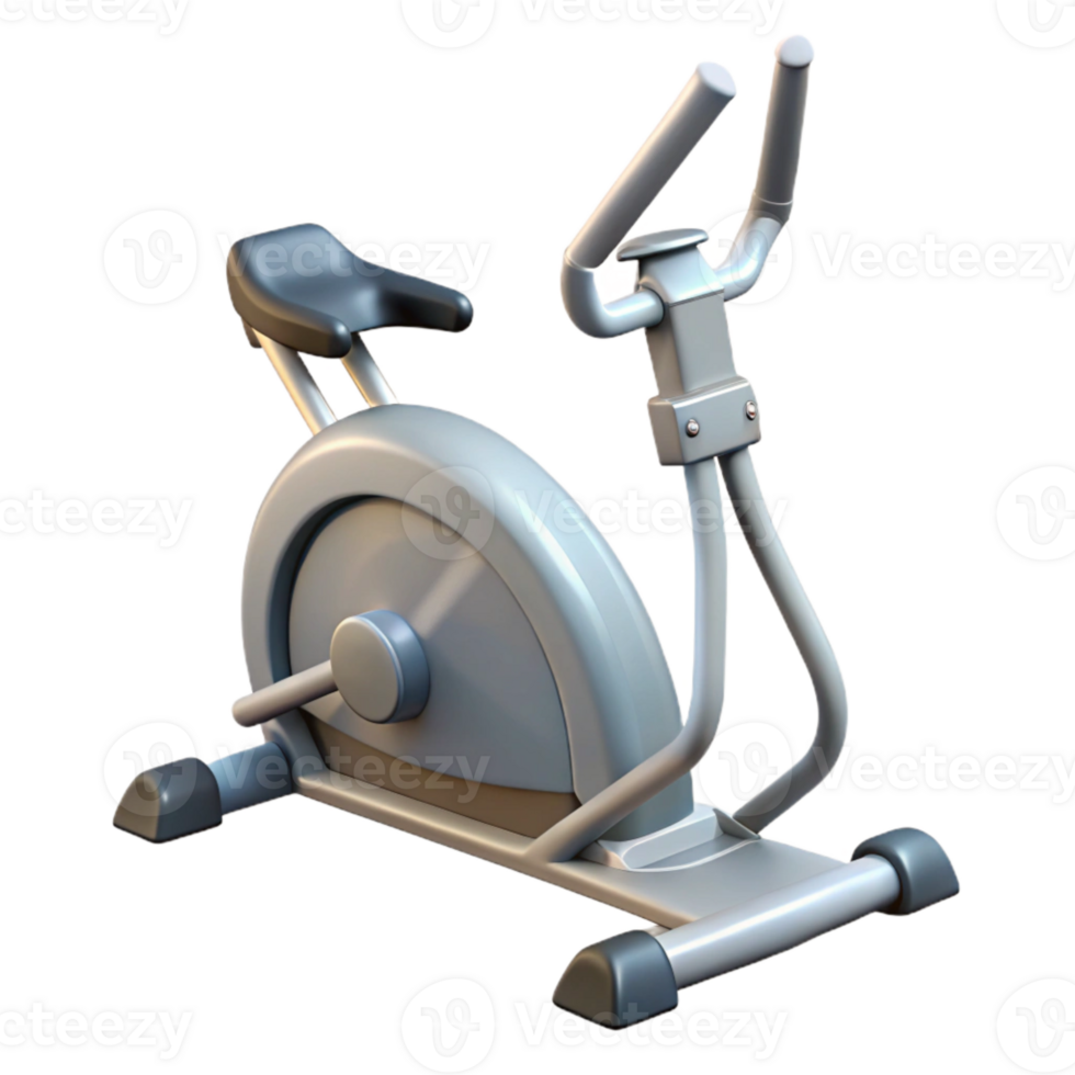 stunning vintage Elliptical Trainer Gray Cutout Transparent Background premium png
