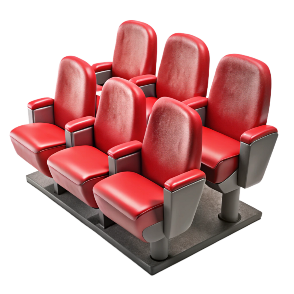 wonderful artistic Empty Auditorium with Red Seats Cutout detailed png