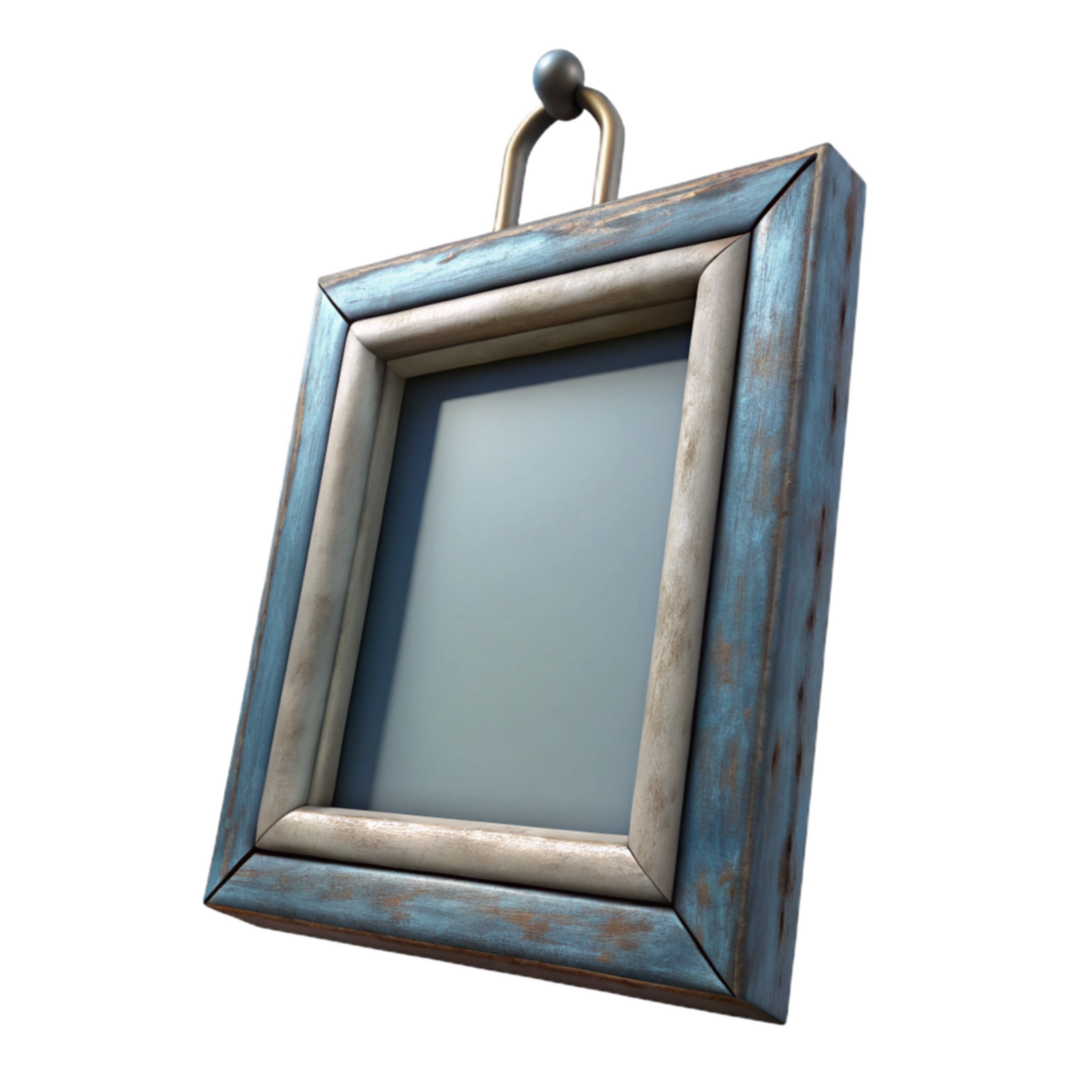 magnificent traditional Empty Picture Frame Hanging on Wall Isolated high resolution png