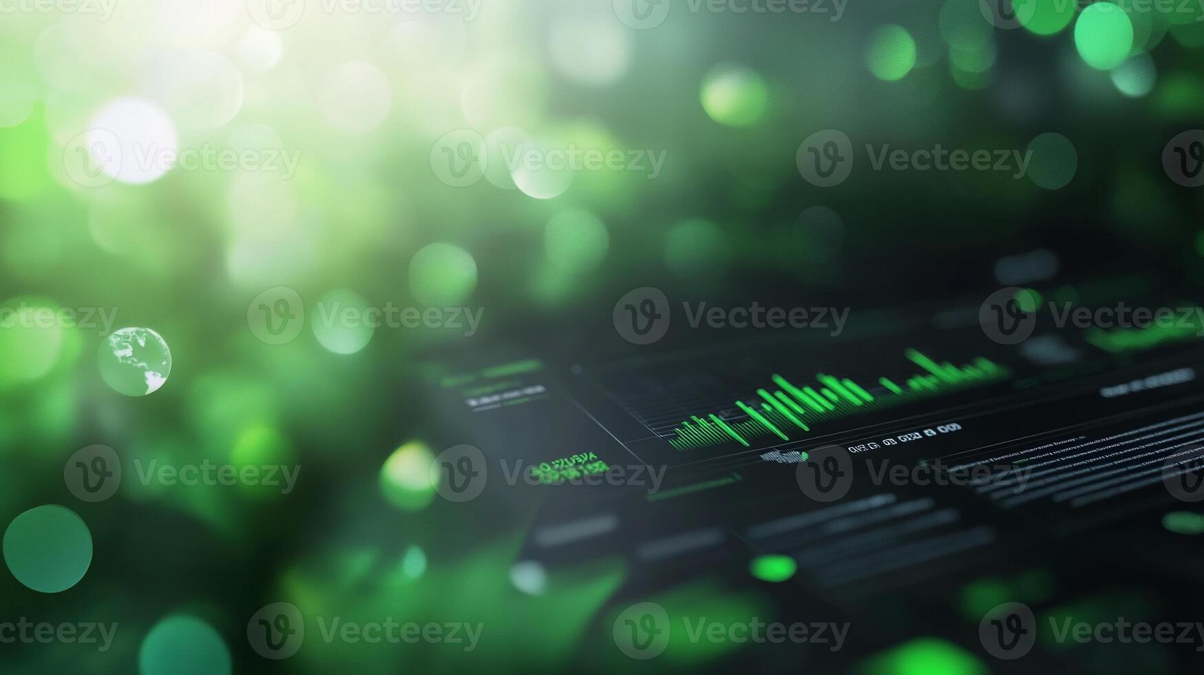 Green Data Analysis on Display photo