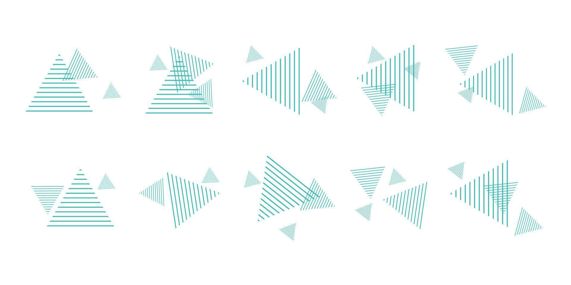 Line Triangle Element Illustration vector