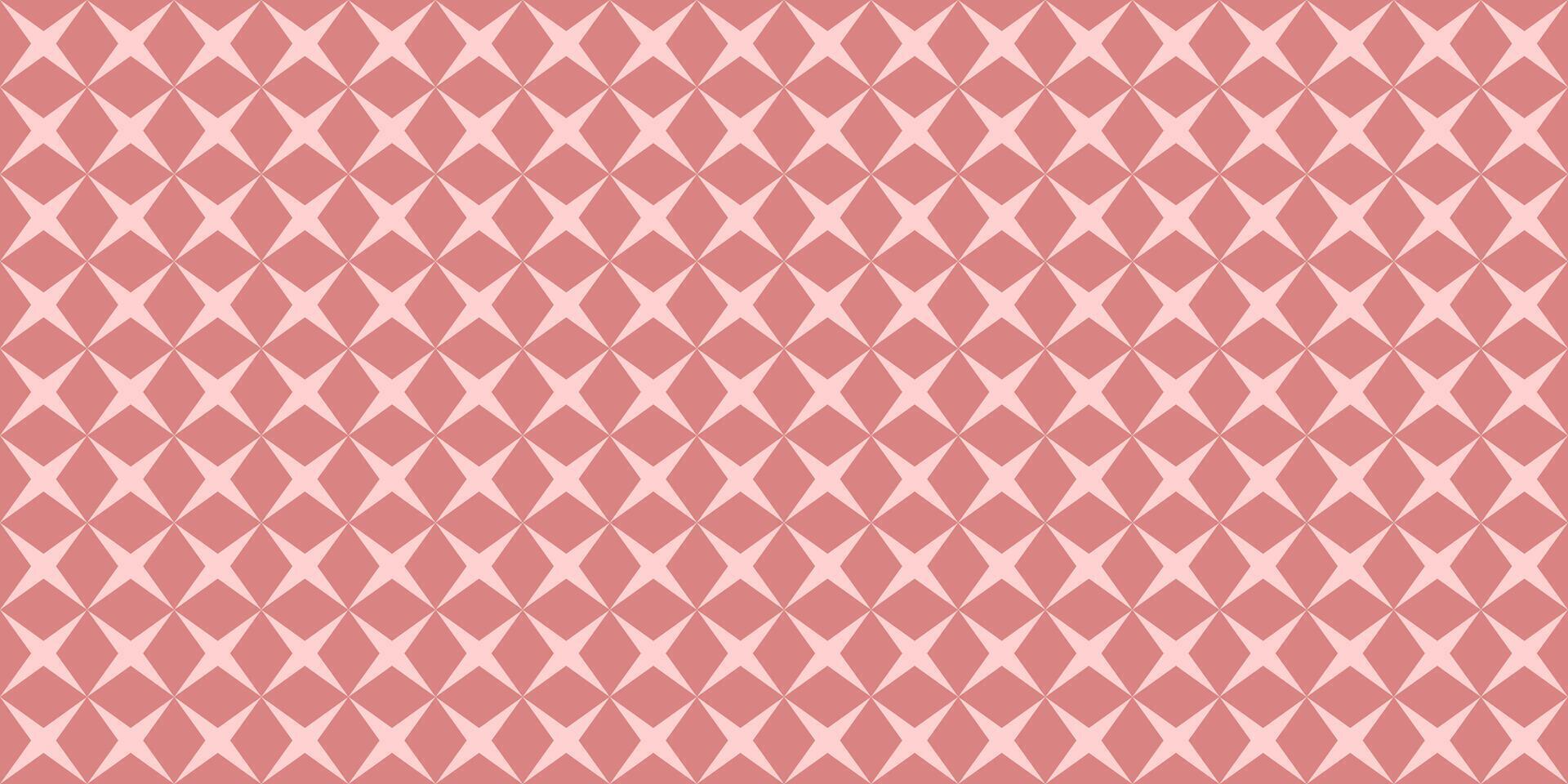 Abstract background, Pink Isometric star Seamless Pattern vector