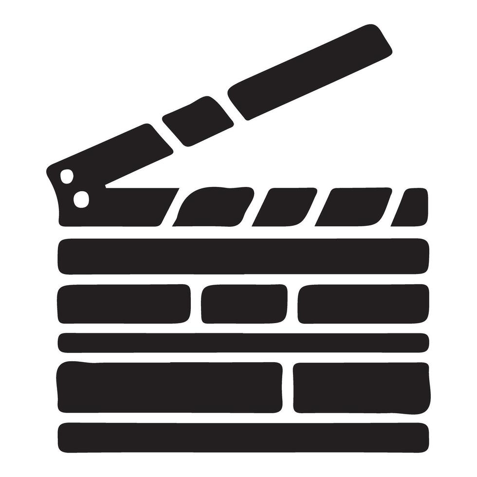 Stylish film clapper graphic design download for creative vector