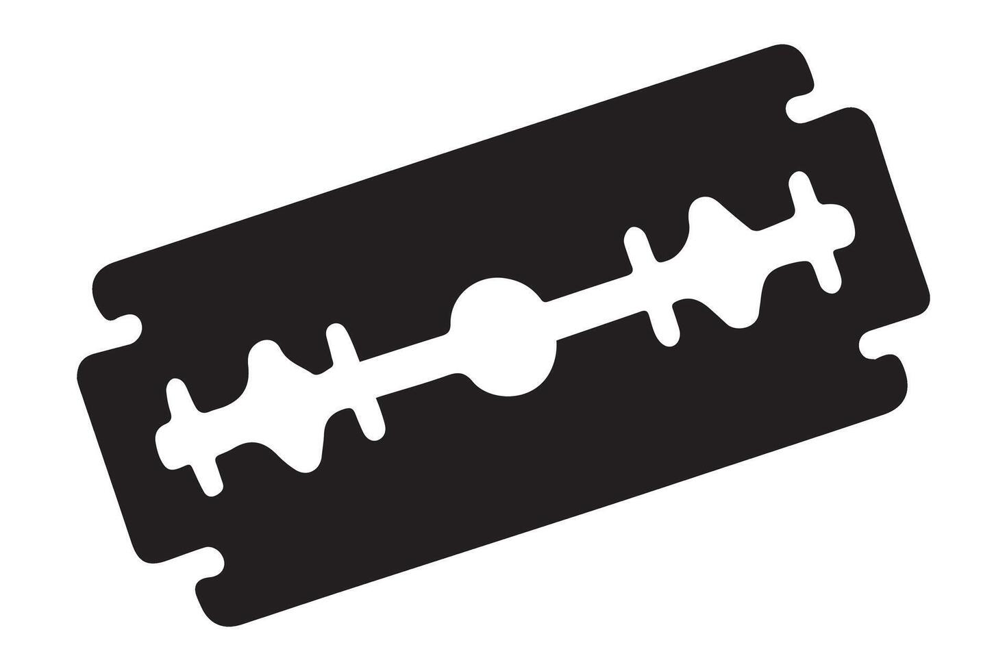 Angular Razor Blade Graphic Illustration for Designs vector