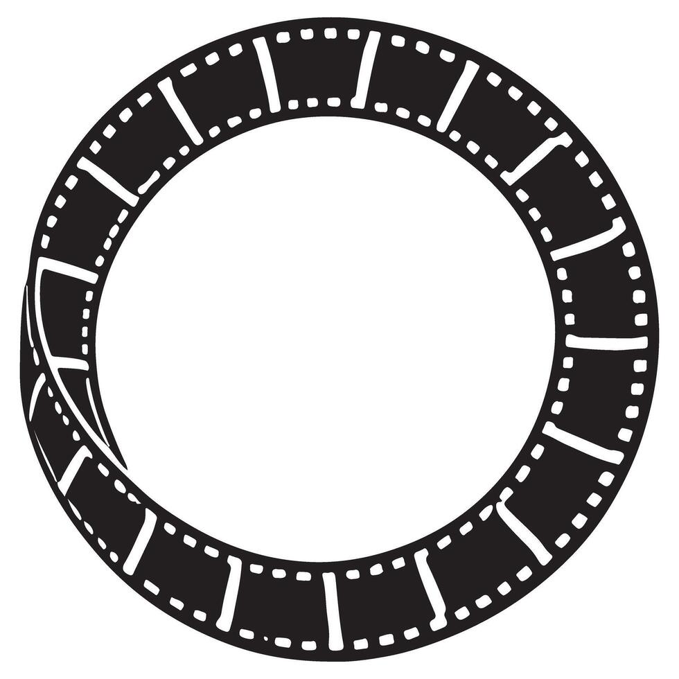 Film Strip Loop Concept Illustration of Cinema Infinite Movie vector