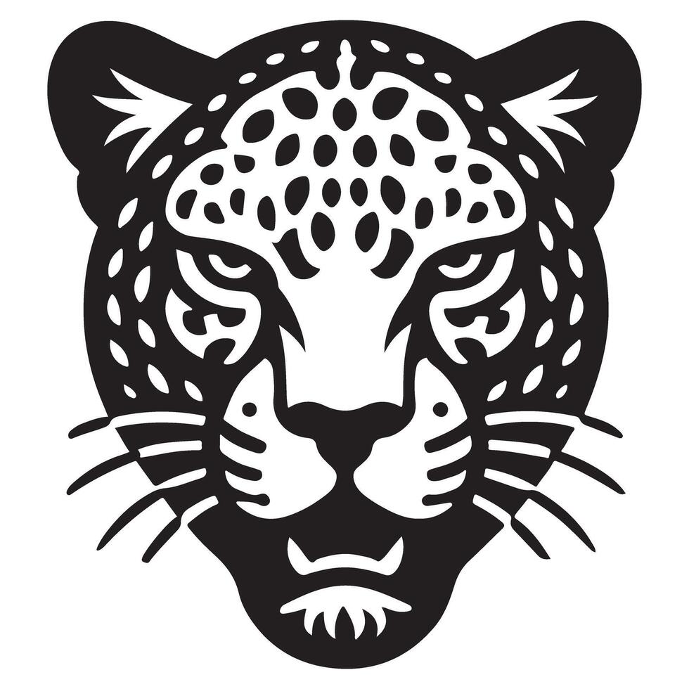 Jaguar Silhouette Image for Wildlife and Nature vector